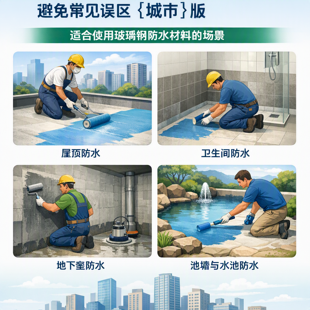 玻璃钢防水材料施工注意事项,避免常见误区 邵阳 版